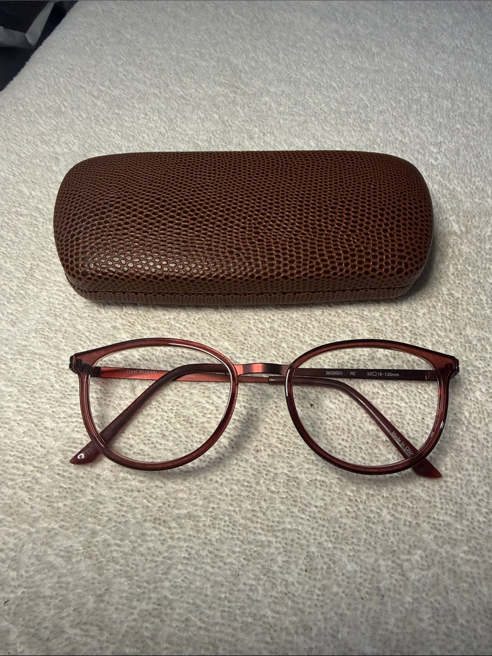 ISAAC MIZRAHI IM3000 BROWN 50/18/135 SUNGLASSES FRAME ONLY